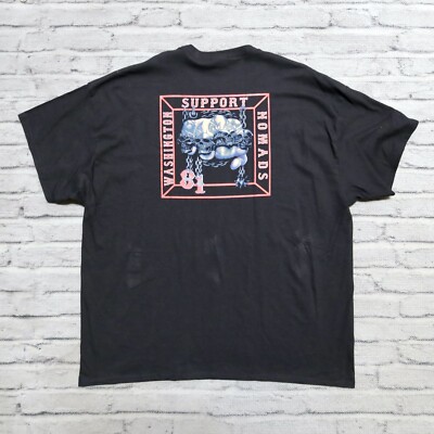 Vintage Support 81 Washington Hells Angels Nomads Shirt Black | eBay