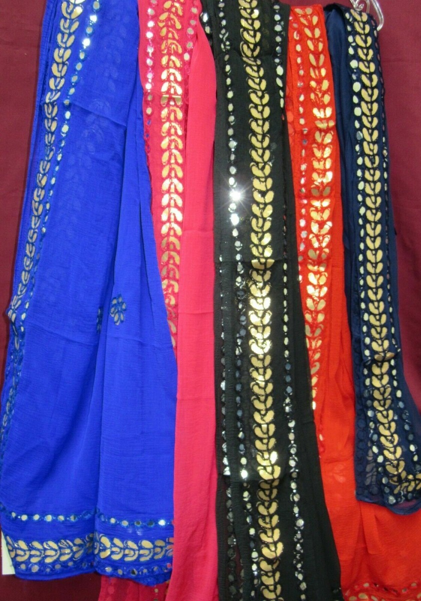 Dupatta 215 215 Fancy Georgette Colors Assorted Fancy Dupatta