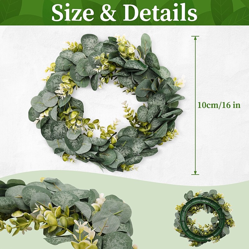 Eukalyptus Türdekoration Für Klassenzimmer - Motivations Banner Mit Natürlichem Design 185x90cm