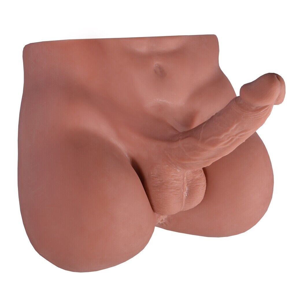 Huge Dildo Sex Lifelike Doll Male Body Torso Adult Sex Toy Big Penis For women
