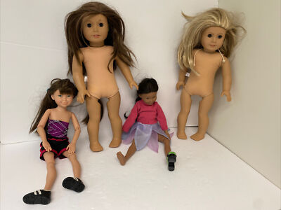 American Girl Pleasant Company Dolls Lot of for Parts or Repair/ 