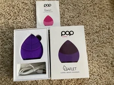 Pop Sonic The Leaflet Sonic Facial Cleansing Device Purple NIB