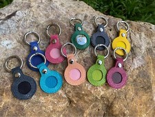 AirTag Holder - Stingray Leather Holder Case Cover AirTag Tracker With Key Ring