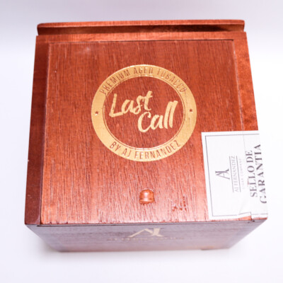 Last Call Corticas Puros Empty Wood Cigar Box 5.5'' x 5.25'' x 5''