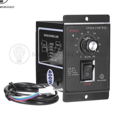 US52 400W AC Motor Speed Controller Unit Speed Pinpoint Regulator 220V 50Hz 60Hz