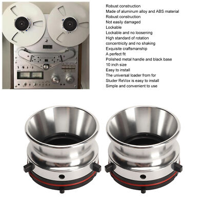 1 Pair NAB Hub Adapters Professional Polished Aluminum Alloy 10 Inch Opener FFG