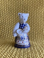 Royal Crown Derby Mini Cook Teddy Bear Paperweight  2003