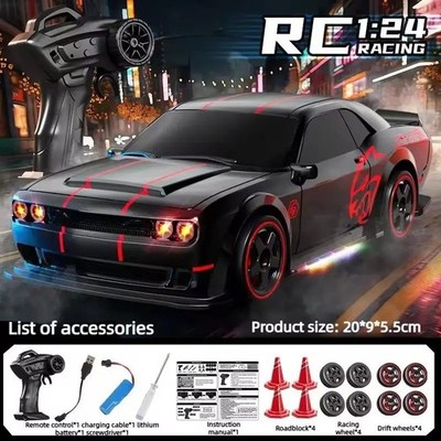 Remote Control Dodge Challenger 1:20 Scale RC Car All Terrain 4WD Brushed 20KM/h