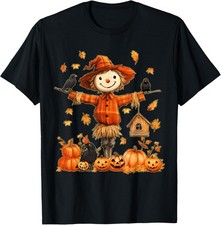 Cute Scarecrow Pumpkin Thanksgiving Halloween Unisex T-Shirt