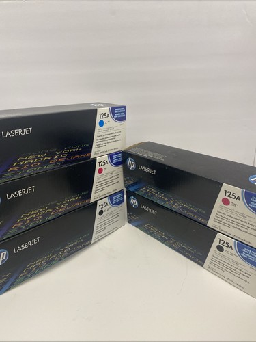 LOT OF 5  Genuine HP 125A Toner CB540A CB543A CB541A B/M/C