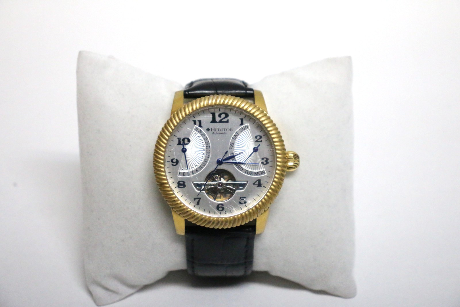 Heritor Automatic Watch Piccard Semi Skeleton Gol… - image 12