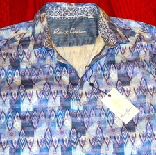 ROBERT GRAHAM MENS AUTHENTIC BRAND NEW ORIGINAL DRESS SHIRT Size M MEDIUM , NWT