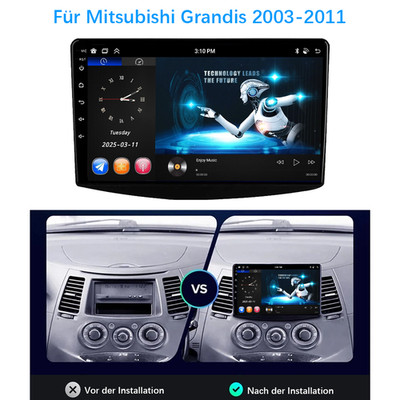 Für Mitsubishi Grandis 2003-2011 Stereo Android Car Radio GPS Carplay Multimedia