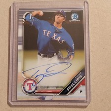 2019 Bowman Chrome Tyler Phillips Auto 1st Bowman Prospect #CPA-TP Phillies