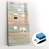 Magnettafel Esg Glas Mit Marker Schwamm Neodym Magneten Pastellbretter 60X120 Cm