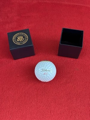 Authentic Donald J. Trump Presidential Seal ''THE WHITE HOUSE'' Gift Golf Ball