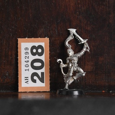 Vintage Warhammer 40k Dark Eldar 'Wych m. Falchion Razor 1' Metall