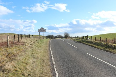 Foto 6x4 Willkommen in East Ayrshire Windy-Yett\/NS4750 um 2016