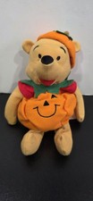 Disney Store Halloween Pumpkin Winnie The Pooh Mini Plush Toy