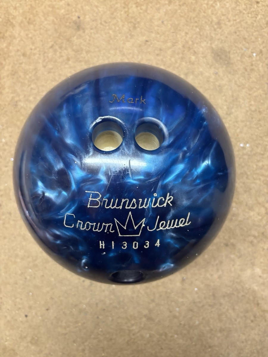Brunswick Crown Jewel Blue Swirl Bowling Ball 14 Lbs. (Actual Wt