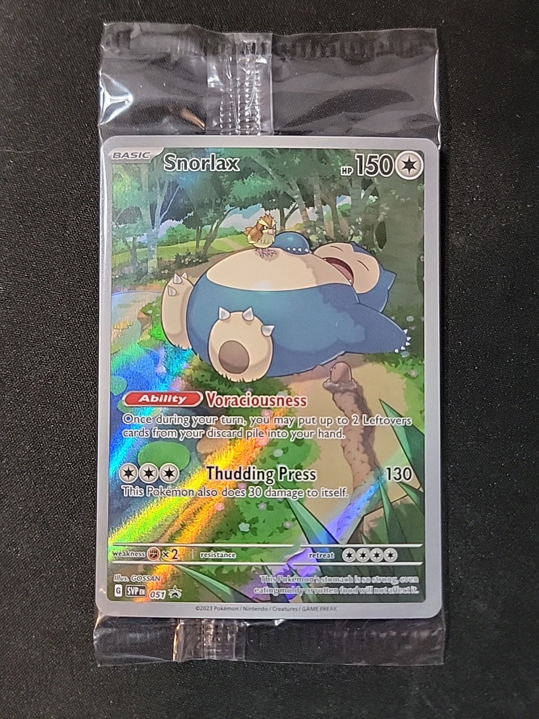 Pokemon Snorlax 51/ SV Black Star Promos Near Mint Condition SEALED