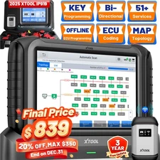 XTOOL IP919 OBD2 Scanner E.CU Coding Diagnostic Scan Tool Key Program AutoAuth