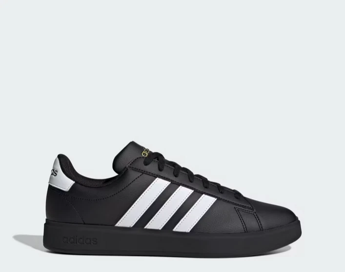 Adidas Grand Court 2.0 Black White Sneakers Retro JR0546 Mens Size