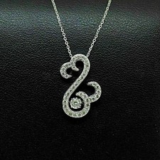 2Ct Heart-Cut Lab Created OpenHeart Pendant Necklace 14K White Gold Plated