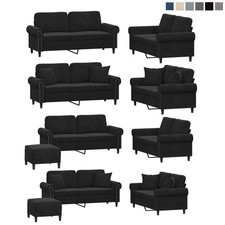 2-tlg./3-tlg. Sofagarnitur mit Kissen Sofa Loungesofa Relaxsofa Wohnzimmer Couch