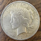 1924 US Liberty Peace Silver Dollar