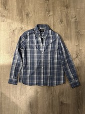 Charles Tyrwhitt Men's Dress Shirt Blue, Slim Fit, Plaid, Long Sleeve