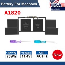 Replace A1820 Battery For MacBook Pro 15''A1707 Late 2016 Mid 2017 EMC 3072 3162