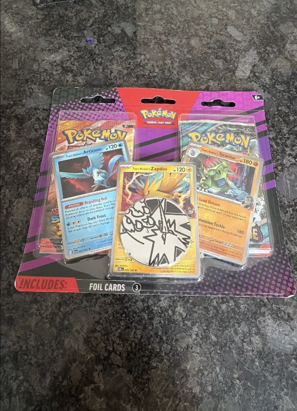 POKEMON TCG: BLISTER (2) Booster Packs~3 FOILS-Articuno-Zapdos-Tyranitar *NEW*