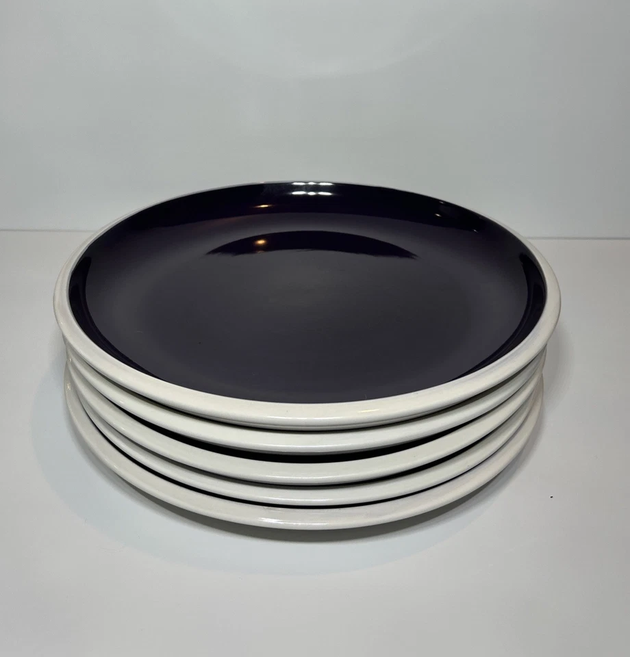 Rachael Ray - RISE - Purple & White - 11” Dinner Plates - Set of 7 - Image 3 of 4