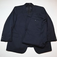 Jos A Bank 48R 42x30 Navy Blue 100 Wool Gordon Mens Jacket Pants Suit