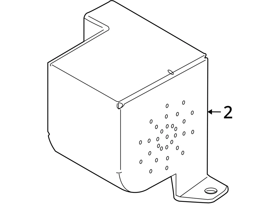 Soporte de montaje de bocina de alarma antirrobo BMW X5 X5M E70 2011-2013 FABRICANTE DE EQUIPOS ORIGINALES #1998EM Foto 4 de 4