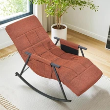 Versatile High Back Rocking Chair with Adjustable Recline & Foot Rest - 330 lbs