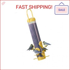 Perky-Pet 481F-1SR Finch Feeder with Flexports, Thistle Bird Feeder, Nyjer Bird