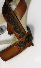 Hand Tooled Leather Belt Rare Vintage, Size 30", 31", 32", 33.5"