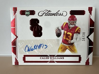 Caleb Williams (18/20) - 2023 Panini Flawless Team Logo Signatures Autograph
