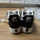Nike Air Force 1 Low Top Sneaker Black/White Leather Lace-Up Rubber Sole — photo 3