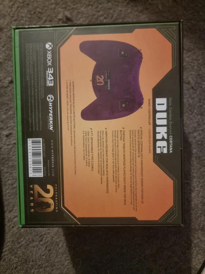 Hyperkin Duke Cortana Controller Halo 20th Anniversary - Brand New In Box - Image 3 of 4