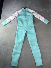 GoldFin Full Body Wetsuit Size 12 Aqua Mint Neoprene Surf Swim Dive Paddle Suit