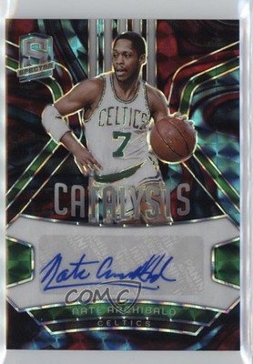 2023-24 Panini Spectra Interstellar Prizm 26/75 Tiny Archibald Nate Auto HOF 7n6