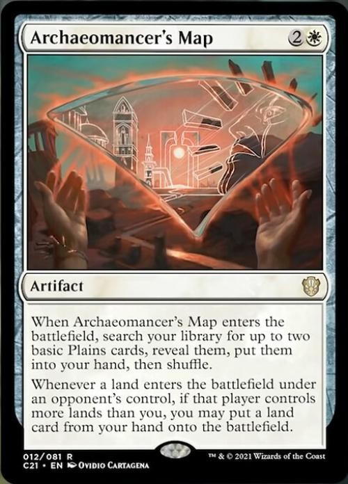 MTG - Archaeomancer's Map - Commander 2021 Strixhaven - Light Play - Normal