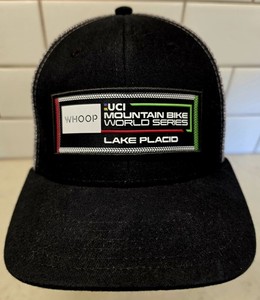 WHOOP UCI Mountain Bike WORLD SERIES Lake Placid Ball Cap NEW MT Van Hoevenberg 