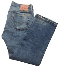 Men's Vintage Levi's 501 Blue Jeans Button Fly Classic Straight Leg Size 36 x 30