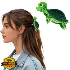 ELLOPH Small Turtle Hair Claw Clips Green