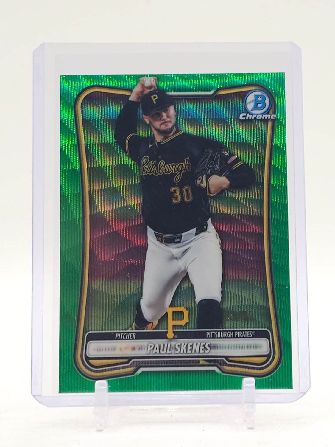 2026 Chrome Paul Skenes #60 Green Wave /99