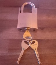 Genuine Abloy 342 Hardened Padlock. Includes 3 Keys.